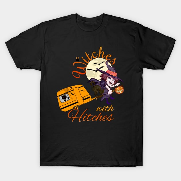 Halloween Witches with Hitches T-Shirt by norules